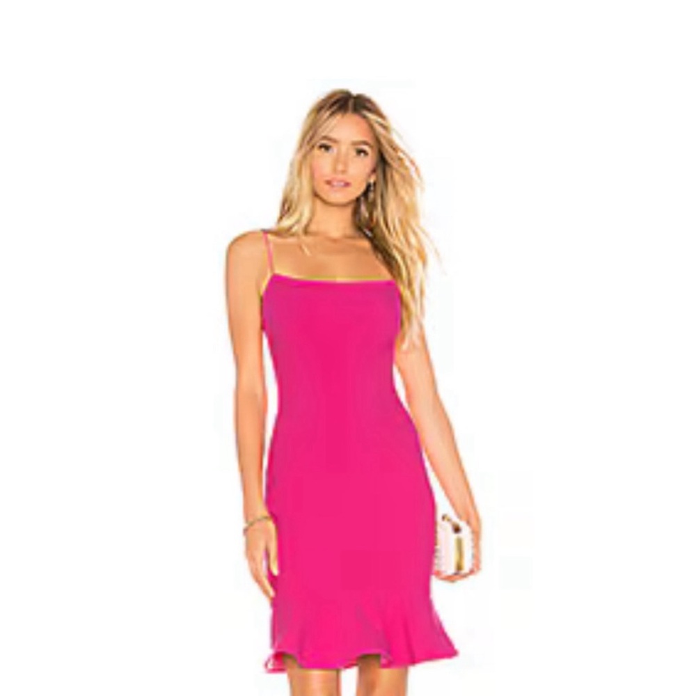 LIKELY hot pink mini dress